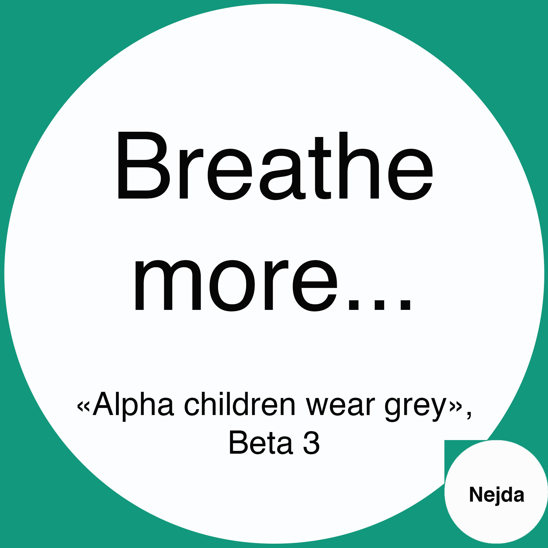 Beta 3 - Alpha children wear grey